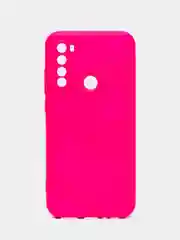 Тёмно-розовый чехол Xiaomi Redmi Note 8T, Сяоми Редми Нот 8Т силиконовый, с закрытым низом