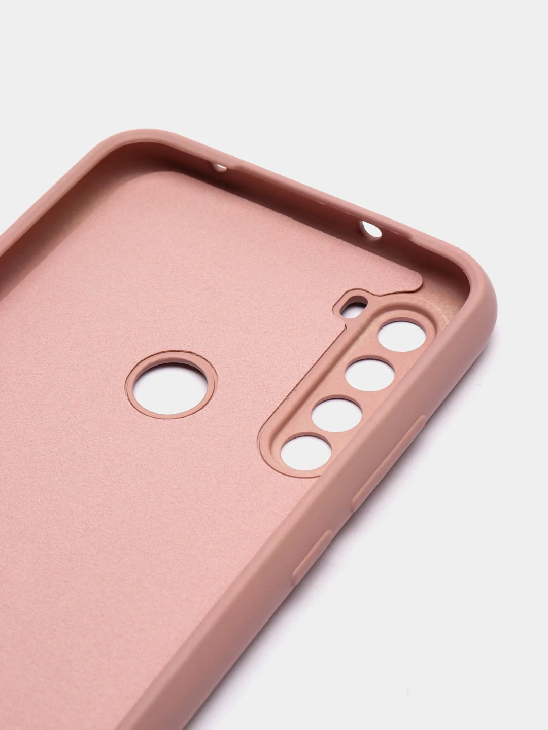 Пудровый чехол Xiaomi Redmi Note 8T, Сяоми Редми Нот 8Т силиконовый, с закрытым низом