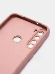 Пудровый чехол Xiaomi Redmi Note 8T, Сяоми Редми Нот 8Т силиконовый, с закрытым низом