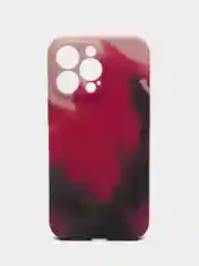 Бордовый чехол iPhone 13, 13 Pro, 13 Pro Max, силиконовый, с мягким подкладом