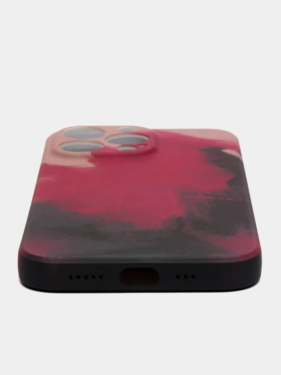 Бордовый чехол iPhone 13, 13 Pro, 13 Pro Max, силиконовый, с мягким подкладом
