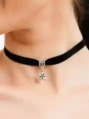 Серебряный чокер с подвеской, 6 моделей