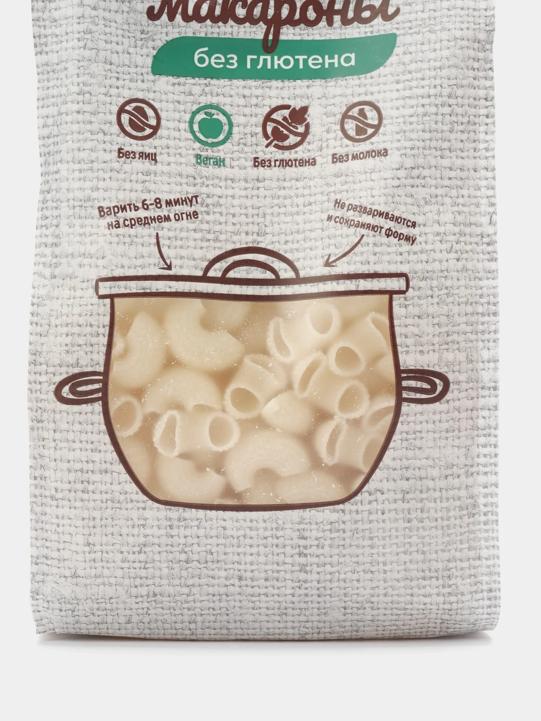 Макароны фигурные из рисовой муки "Рожок Большой", 250 г