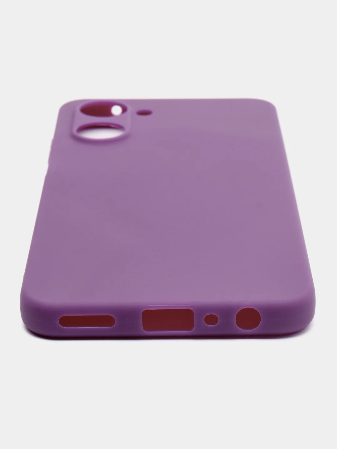 Фиолетовый чехол Realme 10 / Реалми 10, силиконовый, цветной, матовый