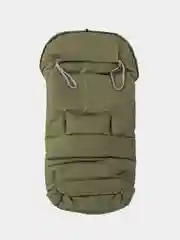 Приглушённый хаки детский зимний меховой конверт