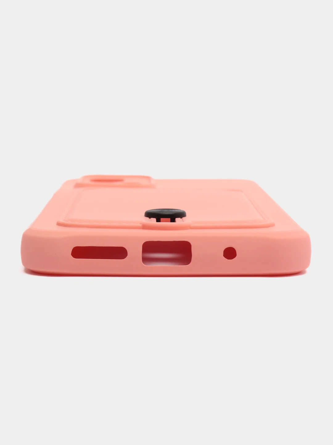 Пастельно-коралловый силиконовый чехол для Xiaomi Redmi 10 ( Сяоми Редми 10 ) с карманом для карт