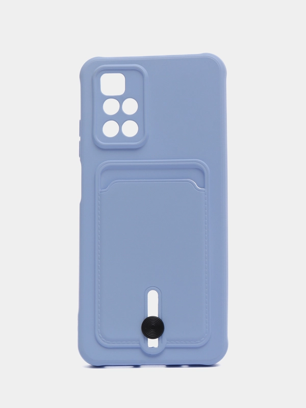 Силиконовый чехол для Xiaomi Redmi 10 ( Сяоми Редми 10 ) с карманом для карт
