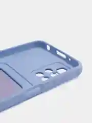 Аметистовый силиконовый чехол для Xiaomi Redmi 10 ( Сяоми Редми 10 ) с карманом для карт