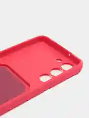 Фуксия чехол силиконовый на Samsung Galaxy S23 (Самсунг Галакси С23), с карманом