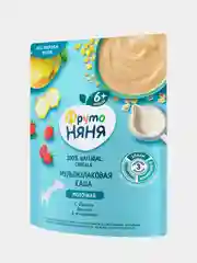 Каша молочная Фрутоняня Мультизлаковая Яблоко/Банан/Земляника с 6мес д/пак 200г