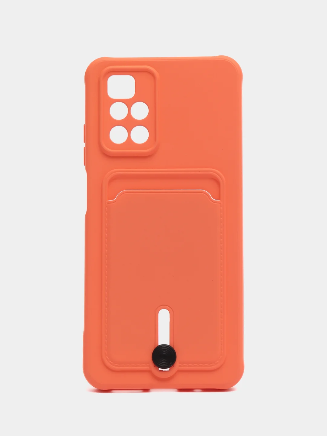 Манго силиконовый чехол для Xiaomi Redmi 10 ( Сяоми Редми 10 ) с карманом для карт