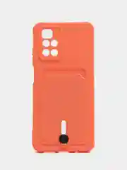 Манго силиконовый чехол для Xiaomi Redmi 10 ( Сяоми Редми 10 ) с карманом для карт