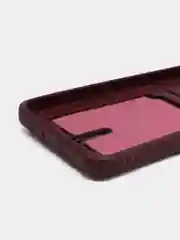 Тёмно-бордовый силиконовый чехол для Xiaomi Redmi 10 ( Сяоми Редми 10 ) с карманом для карт