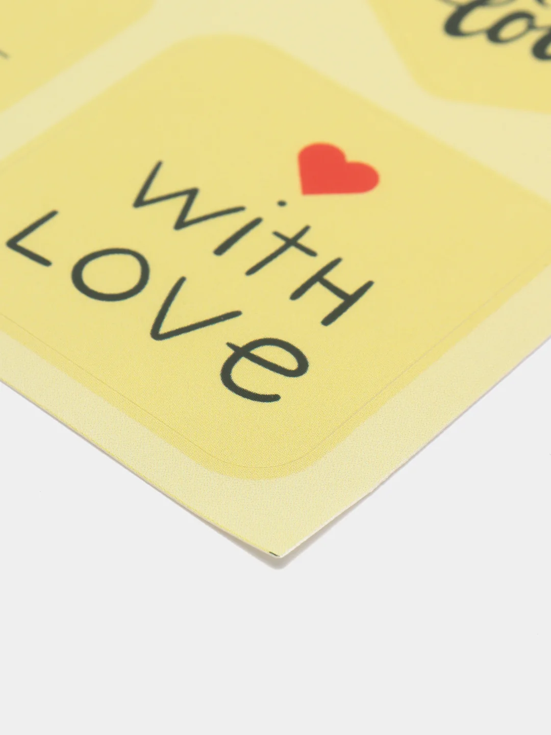 Наклейки для бизнеса Made with love, 9 х 16 см