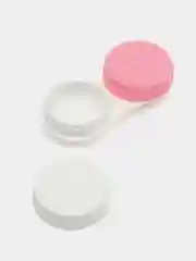Розовый контейнер для контактных линз