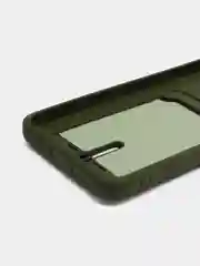Зелёный хаки силиконовый чехол для Xiaomi Redmi 10 ( Сяоми Редми 10 ) с карманом для карт