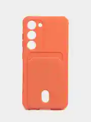 Манго чехол силиконовый на Samsung Galaxy S23 (Самсунг Галакси С23), с карманом