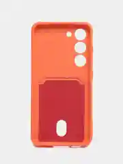 Манго чехол силиконовый на Samsung Galaxy S23 (Самсунг Галакси С23), с карманом
