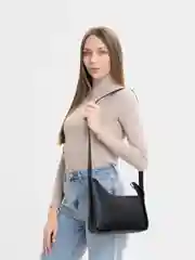 Черный сумка женская, из экокожи