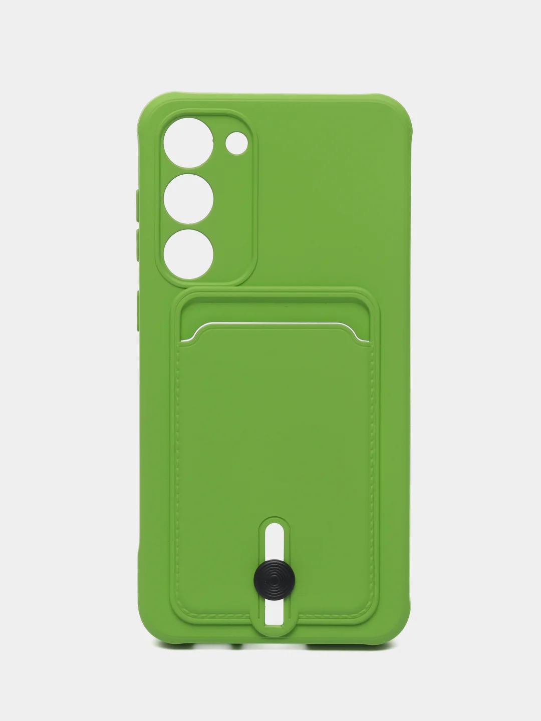 Лайм силиконовый чехол для Samsung Galaxy S23 Plus, S23+ (Самсунг Галакси С23 Плюс), с карманом