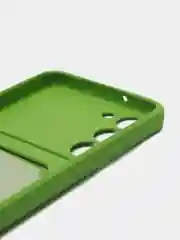 Лайм силиконовый чехол для Samsung Galaxy S23 Plus, S23+ (Самсунг Галакси С23 Плюс), с карманом
