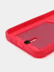 Фуксия силиконовый чехол для iPhone 14 Pro Max (Айфон 14 Про Макс) , чехол на айфон с карманом