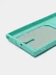 Мятный чехол для Samsung Galaxy S23 Ultra (Самсунг Галакси С23 Ультра), силиконовый, с карманом