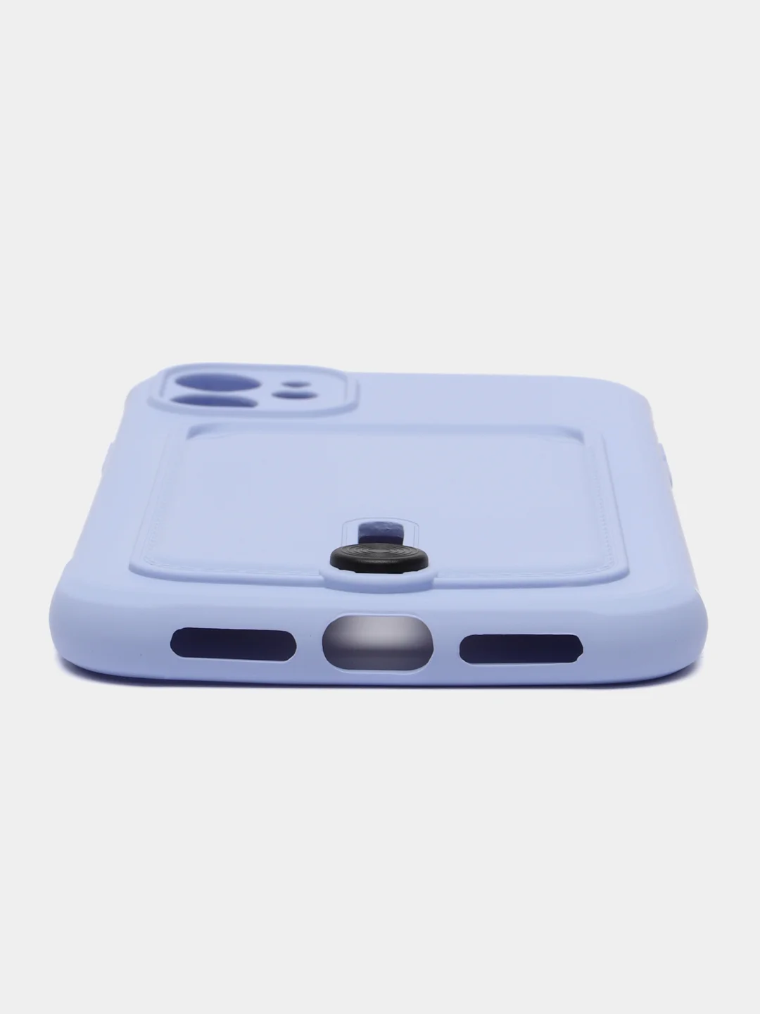 Лавандовый силиконовый чехол для Apple iPhone 11 (Айфон 11), чехол на айфон 11 с карманом