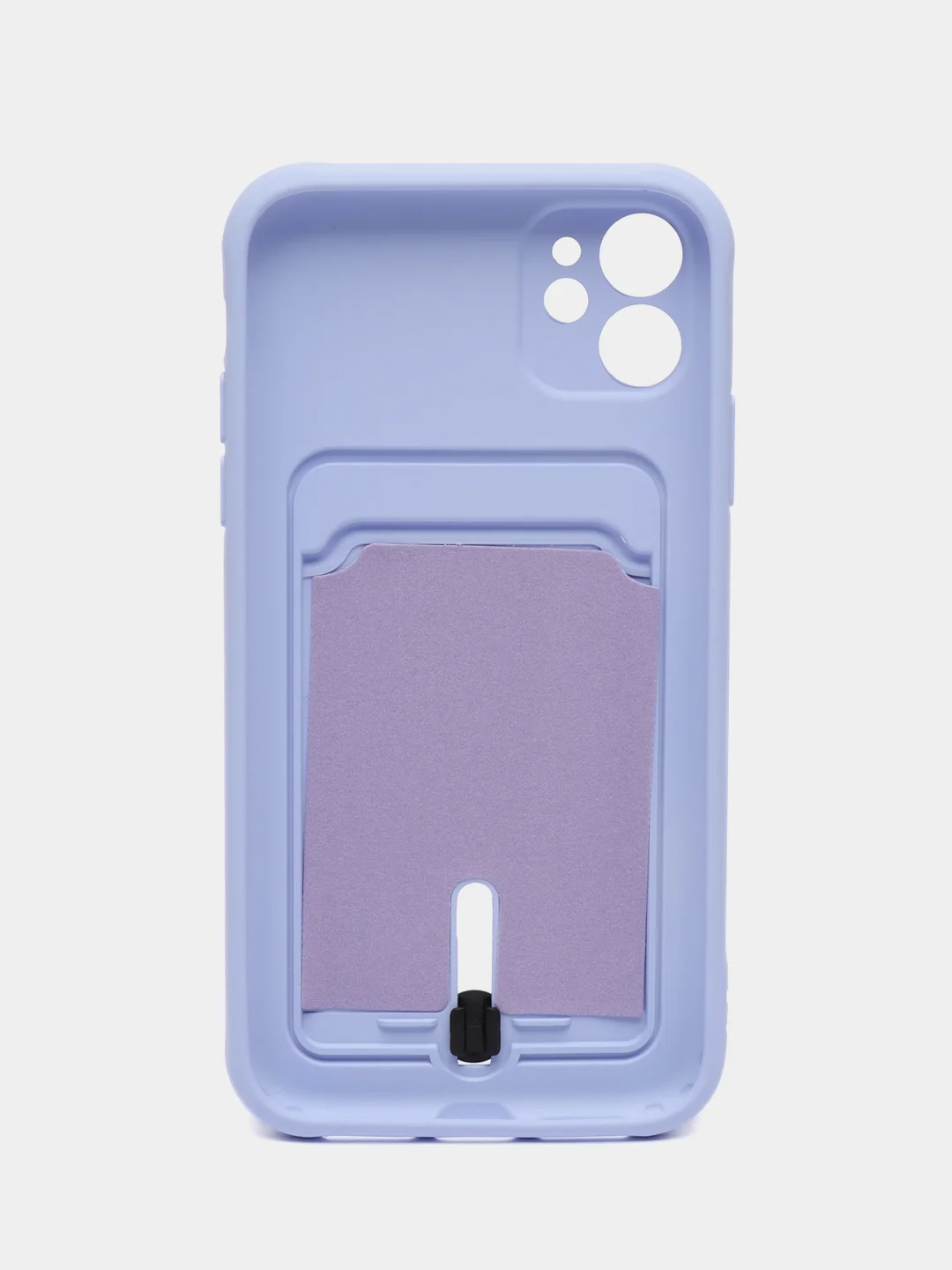 Лавандовый силиконовый чехол для Apple iPhone 11 (Айфон 11), чехол на айфон 11 с карманом
