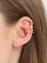 Зеленый серьги-каффы, 3 вида