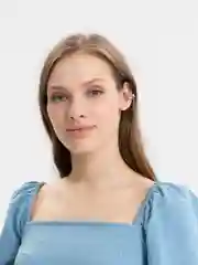 Серебряный серьги-каффы
