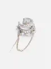 Серебряный серьги-каффы