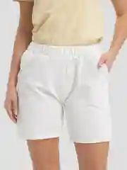 Белый шорты женские спортивные, свободные