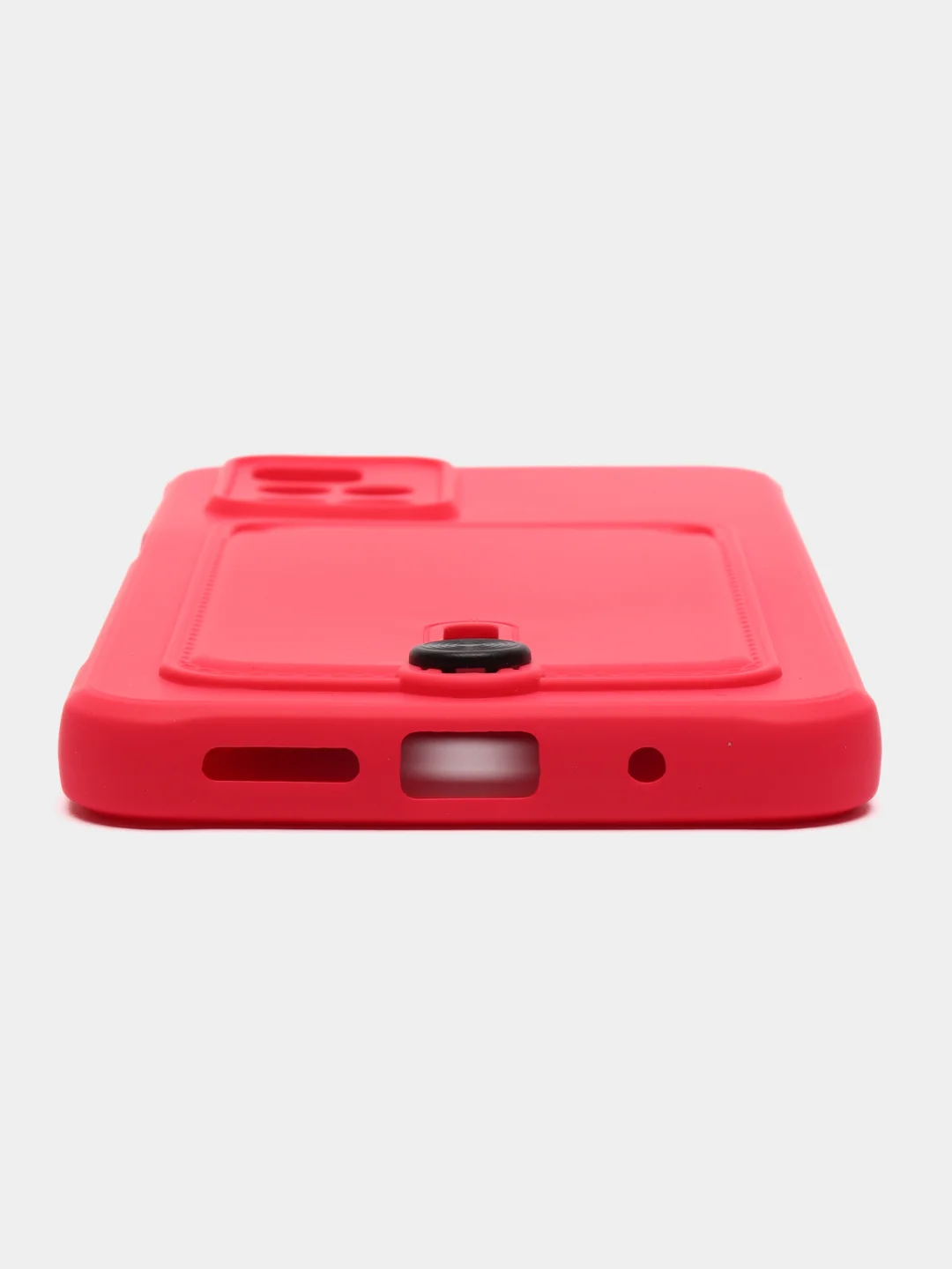 Фуксия силиконовый чехол для Xiaomi Redmi 10 ( Сяоми Редми 10 ) с карманом для карт