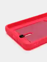 Фуксия силиконовый чехол для Xiaomi Redmi 10 ( Сяоми Редми 10 ) с карманом для карт