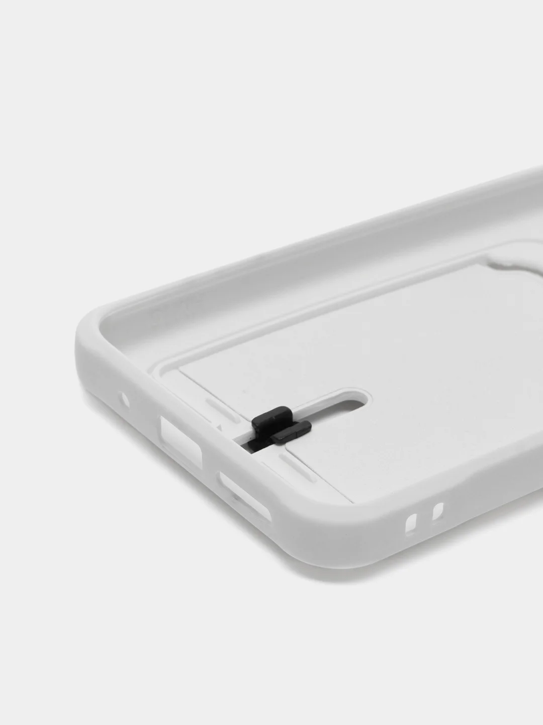 Белый силиконовый чехол для Xiaomi Redmi 10 ( Сяоми Редми 10 ) с карманом для карт