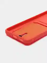 Коралловый чехол для Xiaomi Redmi 10C / Poco C40 / Редми 10С / Поко С40, с карманом для карт