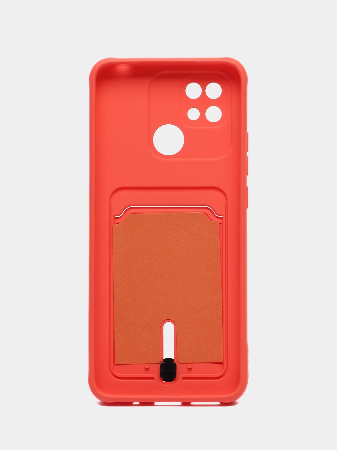 Коралловый чехол для Xiaomi Redmi 10C / Poco C40 / Редми 10С / Поко С40, с карманом для карт