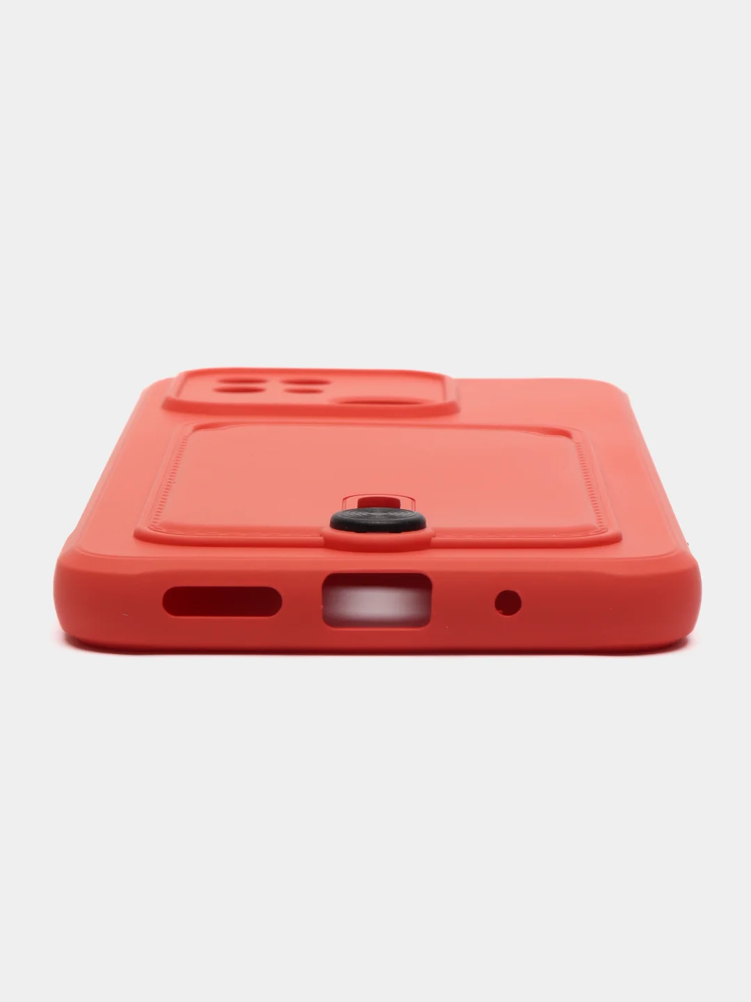 Коралловый чехол для Xiaomi Redmi 10C / Poco C40 / Редми 10С / Поко С40, с карманом для карт