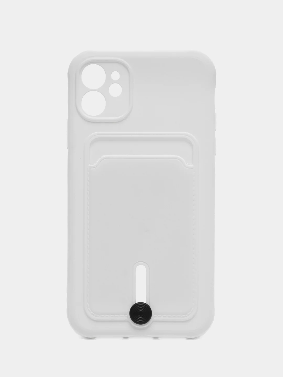 Аметистовый силиконовый чехол для Apple iPhone 11 (Айфон 11), чехол на айфон 11 с карманом