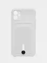 Аметистовый силиконовый чехол для Apple  iPhone 11 (Айфон 11), чехол на айфон 11 с карманом