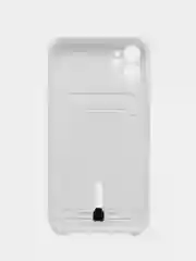 Аметистовый силиконовый чехол для Apple  iPhone 11 (Айфон 11), чехол на айфон 11 с карманом