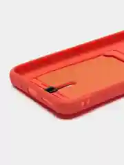 Коралловый силиконовый чехол для Xiaomi Redmi 9A (Редми 9А) с карманом для карты, защита камеры