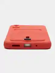 Коралловый силиконовый чехол для Xiaomi Redmi 9A (Редми 9А) с карманом для карты, защита камеры