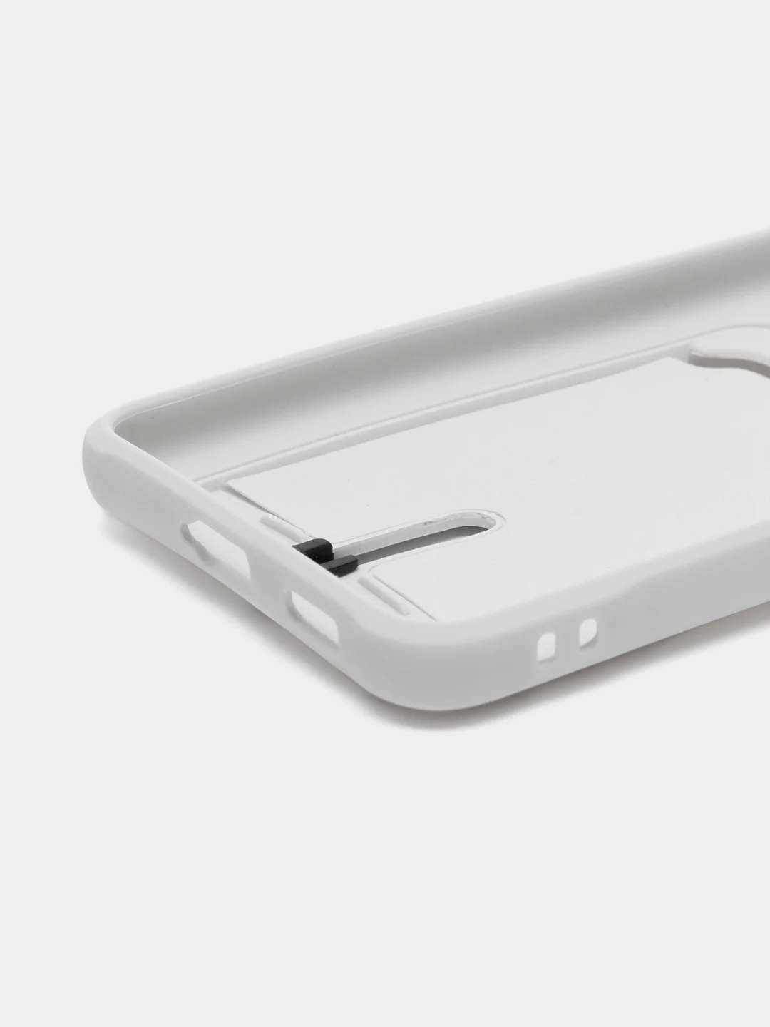 Белый чехол для Samsung Galaxy S21 FE, S21FE (Самсунг С21 ФЕ, С21ФЕ) силиконовый, с карманом