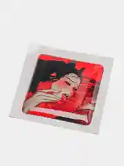 Бордовый 3d-наклейки на телефон "Ахегао"