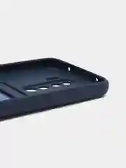 Темно-синий чехол для Xiaomi Redmi Note 8 Pro (Редми Нот 8 Про) силиконовый , с карманом
