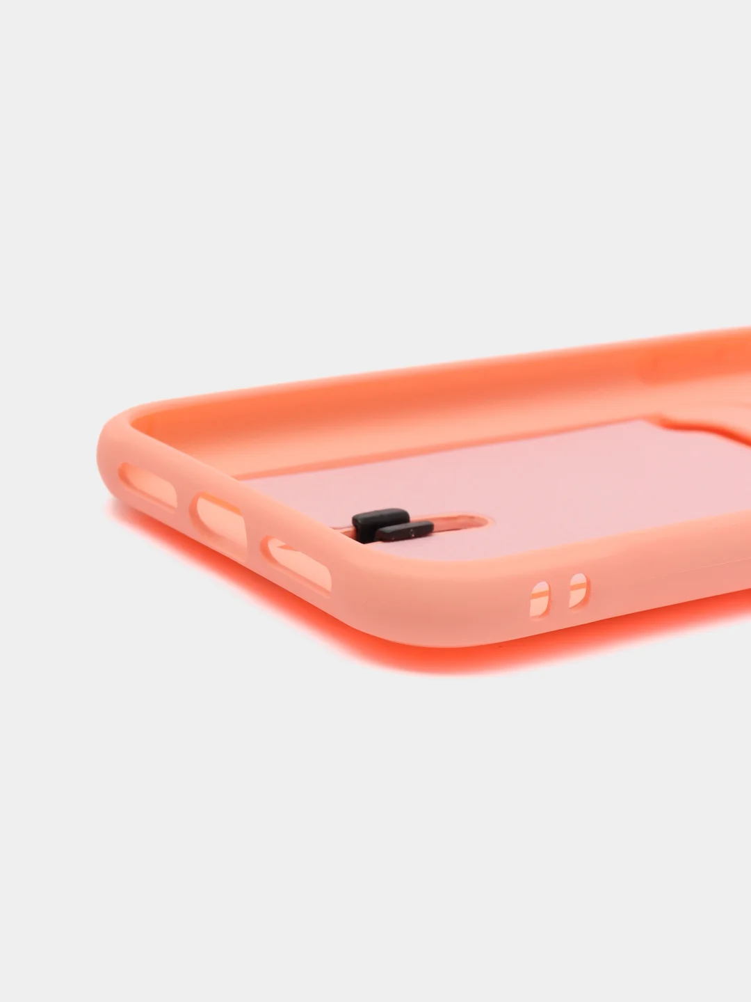 Пастельно-коралловый силиконовый чехол для Apple iPhone 11 (Айфон 11), чехол на айфон 11 с карманом