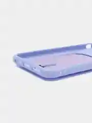 Аметистовый силиконовый чехол для iPhone X, XS (Айфон Х, ХС) с карманом для карт, чехол на айфон