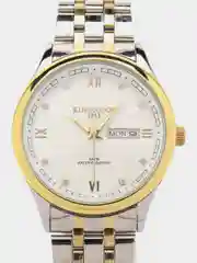 Золотой мужские наручные часы Kingnuos K-1853 с календарём в подарочной упаковке